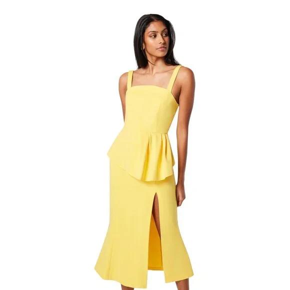 NWT Elliatt Artists Midi Dress in Sunny Yellow - Picture 4 of 12